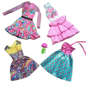 4 Babies dresses vintage floral multiples color for kids